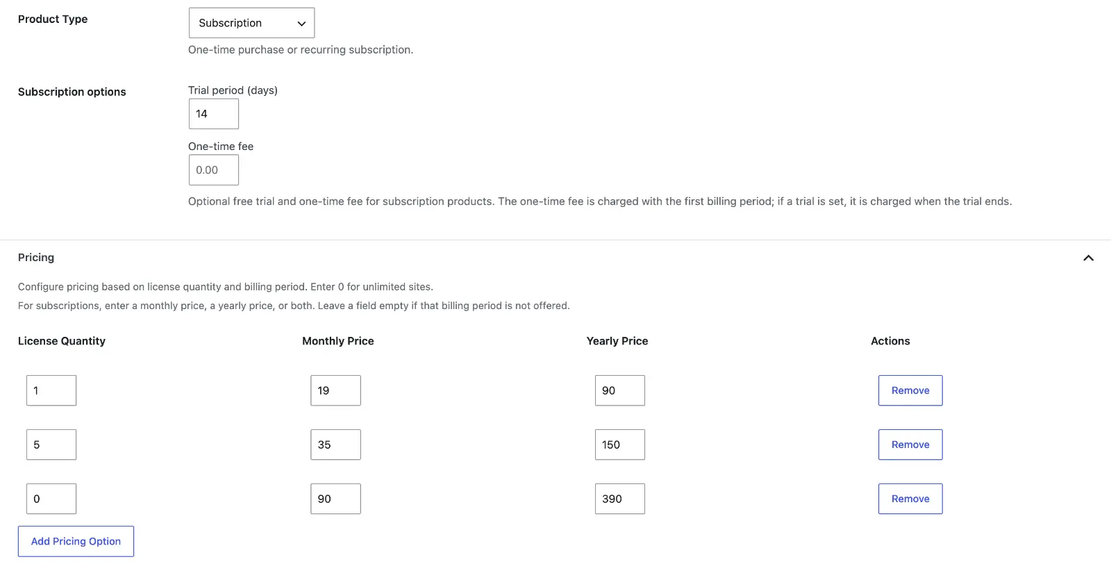 Avenia Digital Products - Subscription Type Product