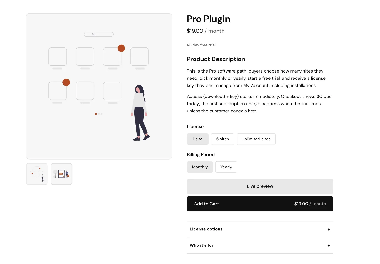 Avenia Digital Products - Subscription Type Product